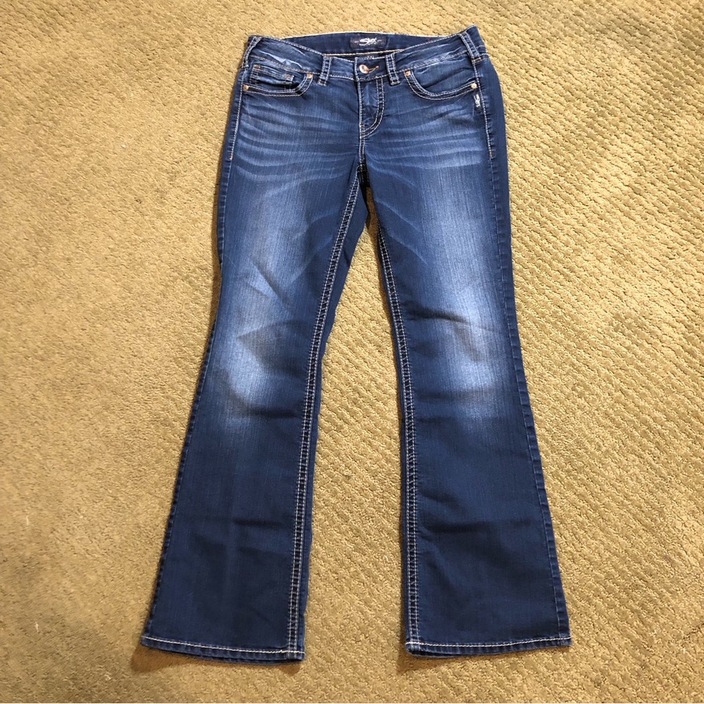 Silver Suki Mid Boot Jeans size 32